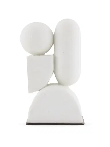 Arteriors Poza Sculpture - White | Thumbnail 2 Arteriors Poza Sculpture - White | Thumbnail 2