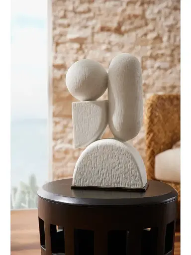 Arteriors Poza Sculpture - White | Thumbnail 5 Arteriors Poza Sculpture - White | Thumbnail 5
