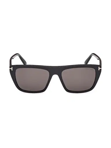 Tom Ford Men's Aslan 56MM Rectangular Sunglasses - Black Purple | Thumbnail 2 Tom Ford Men's Aslan 56MM Rectangular Sunglasses - Black Purple | Thumbnail 2