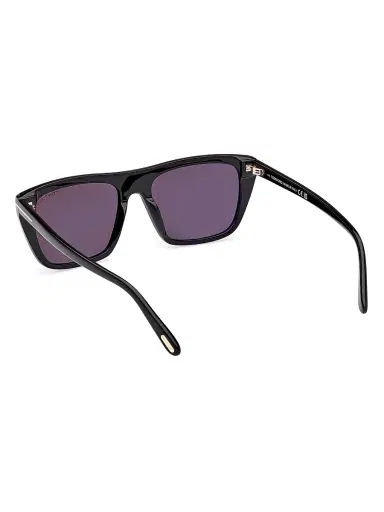Tom Ford Men's Aslan 56MM Rectangular Sunglasses - Black Purple | Thumbnail 4 Tom Ford Men's Aslan 56MM Rectangular Sunglasses - Black Purple | Thumbnail 4