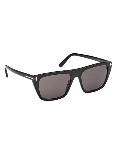 Tom Ford Men's Aslan 56MM Rectangular Sunglasses - Black Purple | Thumbnail 8 Tom Ford Men's Aslan 56MM Rectangular Sunglasses - Black Purple | Thumbnail 8