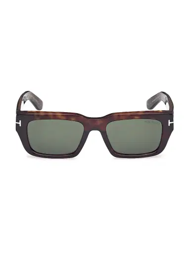 Tom Ford Men's Icon 54MM Rectangular Sunglasses - Shinydarkhavana | Thumbnail 2