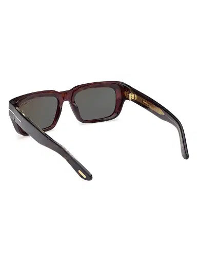 Tom Ford Men's Icon 54MM Rectangular Sunglasses - Shinydarkhavana | Thumbnail 4