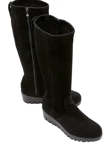 La Canadienne Women's 40MM Suede Knee-High Boots - Black Suede - Size 10 | Thumbnail 4 La Canadienne Women's 40MM Suede Knee-High Boots - Black Suede - Size 10 | Thumbnail 4