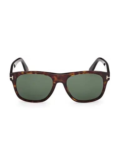 Tom Ford Men's Marlon 55MM Square Sunglasses - Shinydarkhavanagreen | Thumbnail 2 Tom Ford Men's Marlon 55MM Square Sunglasses - Shinydarkhavanagreen | Thumbnail 2
