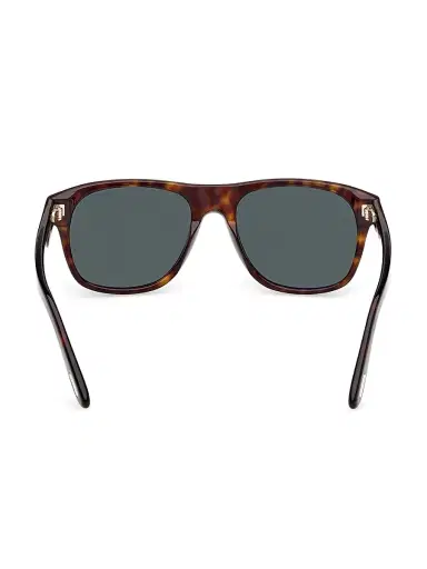 Tom Ford Men's Marlon 55MM Square Sunglasses - Shinydarkhavanagreen | Thumbnail 5 Tom Ford Men's Marlon 55MM Square Sunglasses - Shinydarkhavanagreen | Thumbnail 5