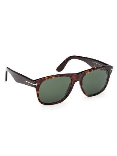 Tom Ford Men's Marlon 55MM Square Sunglasses - Shinydarkhavanagreen | Thumbnail 8 Tom Ford Men's Marlon 55MM Square Sunglasses - Shinydarkhavanagreen | Thumbnail 8