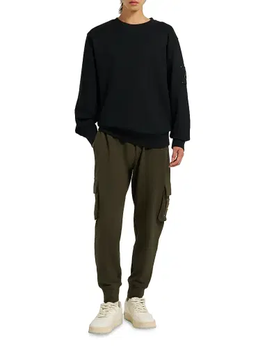 Moose Knuckles Men's Icon Sportswear Hartsfield Cotton Sweatshirt - Black | Thumbnail 2