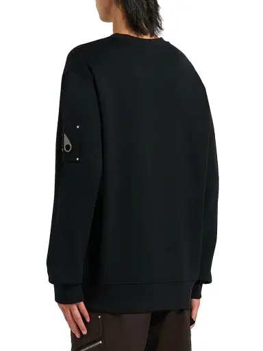 Moose Knuckles Men's Icon Sportswear Hartsfield Cotton Sweatshirt - Black | Thumbnail 6
