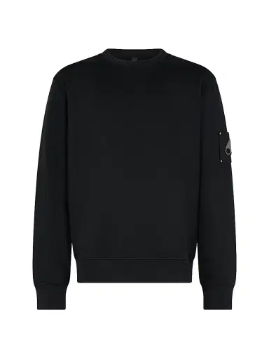 Moose Knuckles Men's Icon Sportswear Hartsfield Cotton Sweatshirt - Black | Thumbnail 1