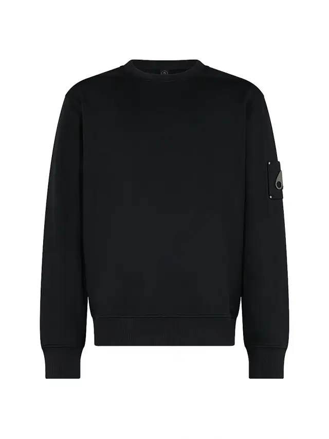 Moose Knuckles Men's Icon Sportswear Hartsfield Cotton Sweatshirt - Black