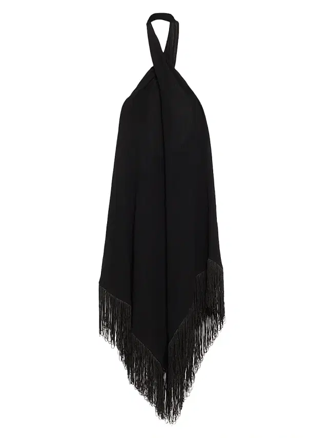 PQ Swim Women's Kate Fringe-Trim Dress - Black