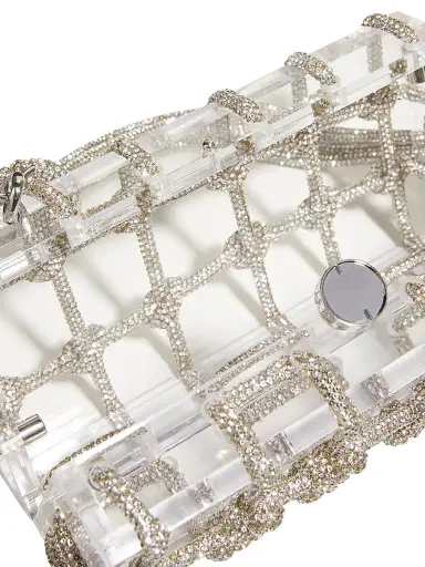 Cult Gaia Women's Bess Acrylic Top Handle Bag - Clear | Thumbnail 4