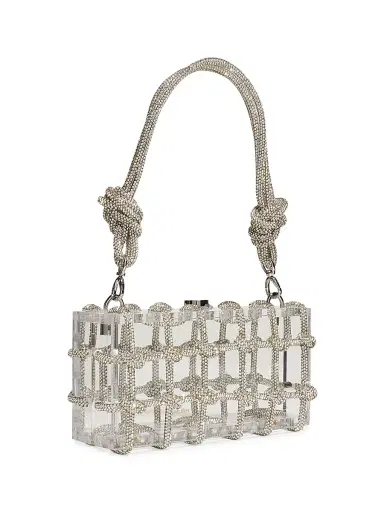 Cult Gaia Women's Bess Acrylic Top Handle Bag - Clear | Thumbnail 5