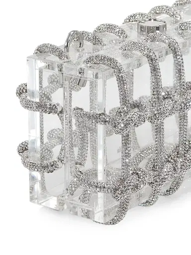 Cult Gaia Women's Bess Acrylic Top Handle Bag - Clear | Thumbnail 6