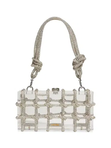 Cult Gaia Women's Bess Acrylic Top Handle Bag - Clear | Thumbnail 1