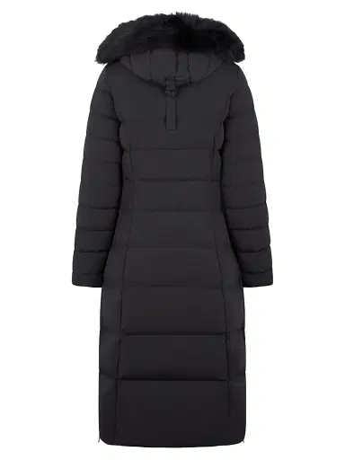 Moose Knuckles Women's Active Flex Cooper Lake Shearling-Hooded Down Parka - Black | Thumbnail 3