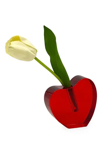 Tizo Crystal Heart Vase - Red Large | Thumbnail 7 Tizo Crystal Heart Vase - Red Large | Thumbnail 7