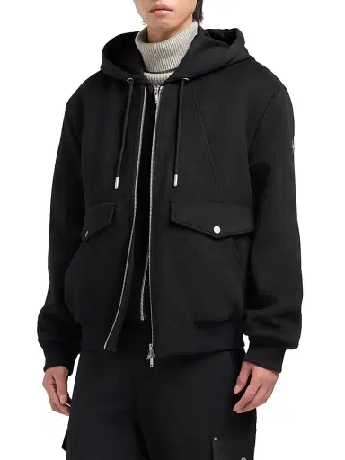 Moose Knuckles Men's Elington Wool Bomber Jacket | Thumbnail 7 Moose Knuckles Men's Elington Wool Bomber Jacket | Thumbnail 7