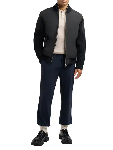 Moose Knuckles Men's Memory Magnus Mixed-Media Wool Regular-Fit Jacket | Thumbnail 2 Moose Knuckles Men's Memory Magnus Mixed-Media Wool Regular-Fit Jacket | Thumbnail 2