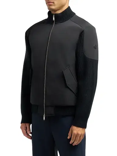 Moose Knuckles Men's Memory Magnus Mixed-Media Wool Regular-Fit Jacket | Thumbnail 4 Moose Knuckles Men's Memory Magnus Mixed-Media Wool Regular-Fit Jacket | Thumbnail 4