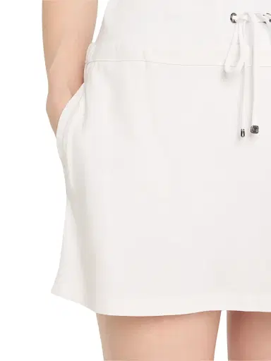 Blanc Noir Women's Summer Drawstring Skort - White - Size XL | Thumbnail 5 Blanc Noir Women's Summer Drawstring Skort - White - Size XL | Thumbnail 5
