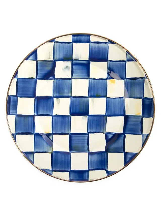 Royal Check Dinner Plate