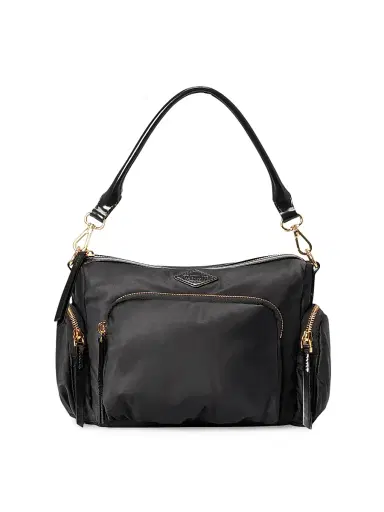 MZ Wallace Women's Chelsea Nylon & Patent Leather Crossbody Bag - Black | Thumbnail 1 MZ Wallace Women's Chelsea Nylon & Patent Leather Crossbody Bag - Black | Thumbnail 1