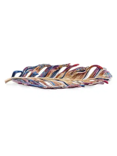 Jay Strongwater Highland Feather Tray | Thumbnail 1