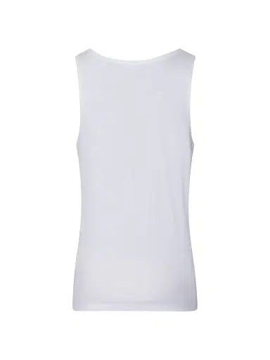 Hanro Men's Cotton Essentials Rib-Knit Tank - White | Thumbnail 3 Hanro Men's Cotton Essentials Rib-Knit Tank - White | Thumbnail 3