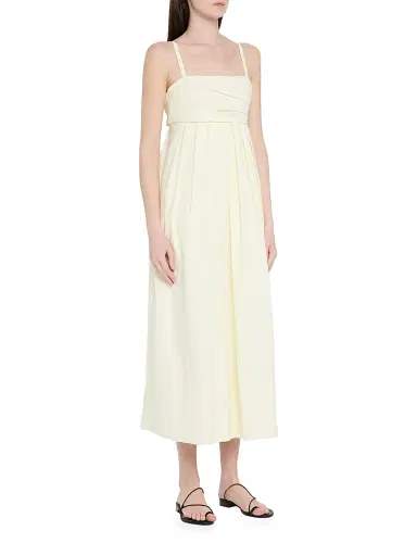 Proenza Schouler White Label Women's Claudine Technical Poplin Midi-Dress | Thumbnail 3 Proenza Schouler White Label Women's Claudine Technical Poplin Midi-Dress | Thumbnail 3