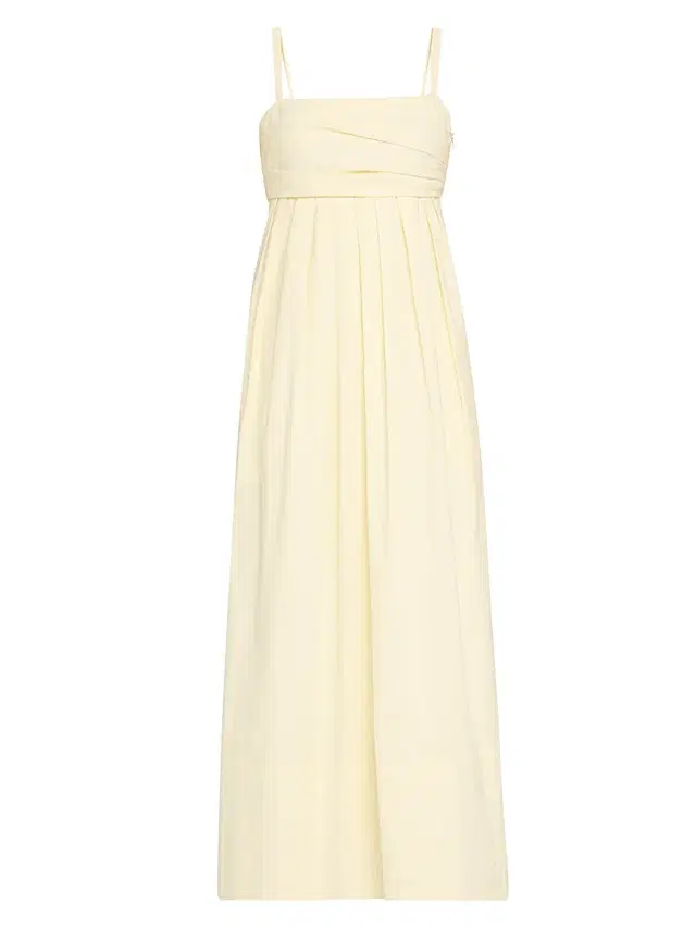 Proenza Schouler White Label Women's Claudine Technical Poplin Midi-Dress - Pale Yellow