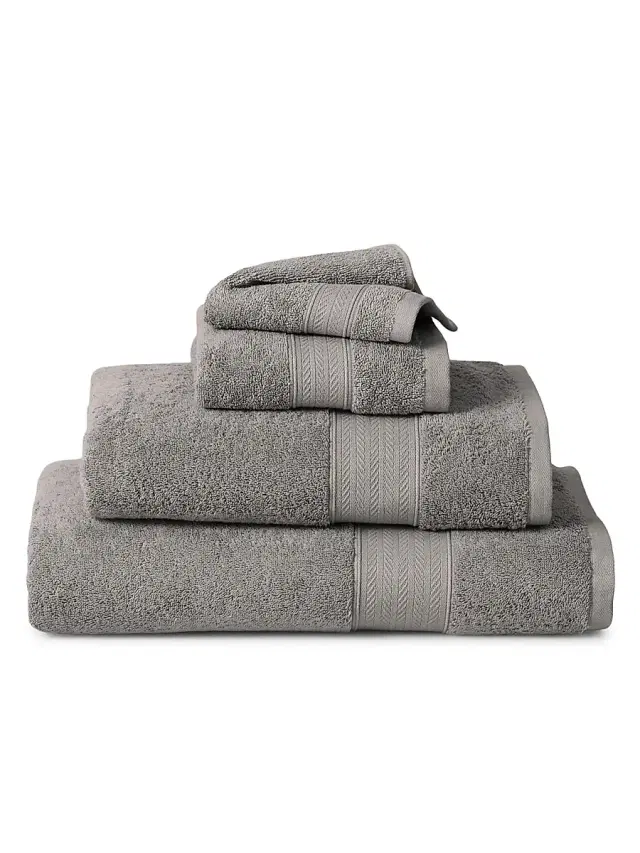 Ralph Lauren Cotton Dawson Hand Towels - Grey