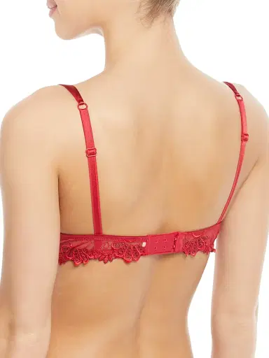 Lise Charmel Women's Dressing Sheer Floral Demi Bra - Red - Size 34F | Thumbnail 2 Lise Charmel Women's Dressing Sheer Floral Demi Bra - Red - Size 34F | Thumbnail 2