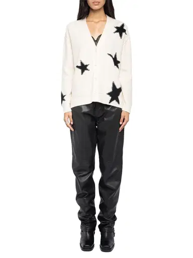 Zadig & Voltaire Women's Mirkaz Stars Cashmere Cardigan | Thumbnail 2 Zadig & Voltaire Women's Mirkaz Stars Cashmere Cardigan | Thumbnail 2