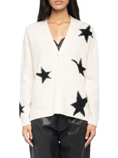 Zadig & Voltaire Women's Mirkaz Stars Cashmere Cardigan | Thumbnail 3 Zadig & Voltaire Women's Mirkaz Stars Cashmere Cardigan | Thumbnail 3