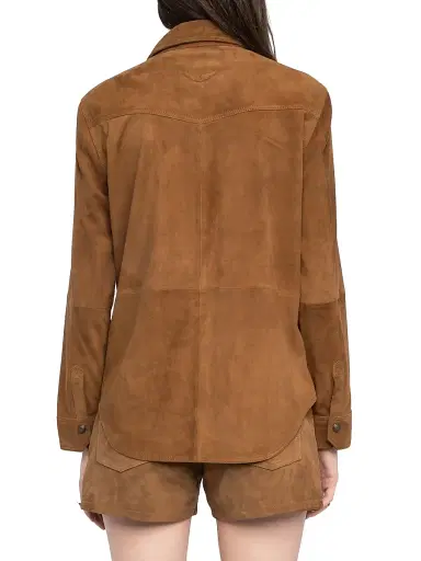Zadig & Voltaire Women's Thelma Suede Shirt | Thumbnail 5
