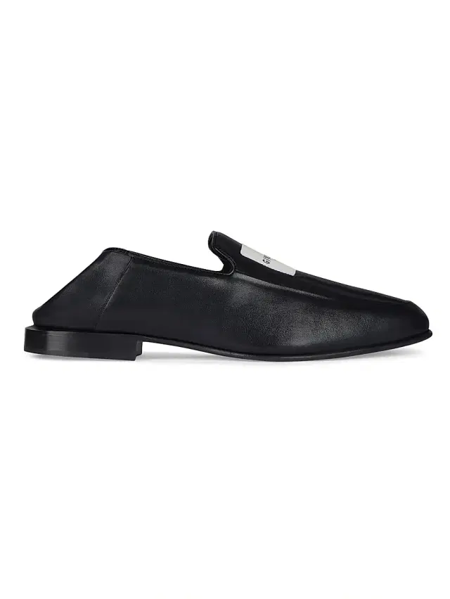 Men's Label Loafers in Patent Leather - Black