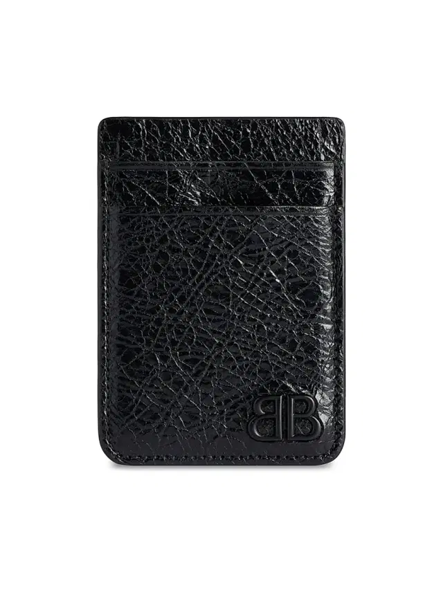 Balenciaga Men's Monaco Magnet Card Holder - Black