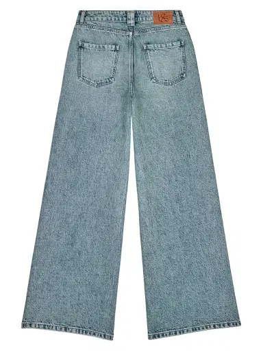 Ba&sh Women's Mellou High-Rise Wide-Leg Jeans - Blue - Size Medium | Thumbnail 3 Ba&sh Women's Mellou High-Rise Wide-Leg Jeans - Blue - Size Medium | Thumbnail 3