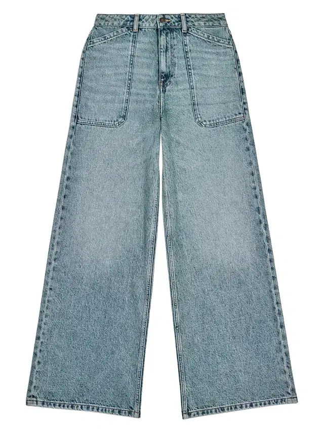 ba & sh Women's Mellou High-Rise Wide-Leg Jeans - Blue
