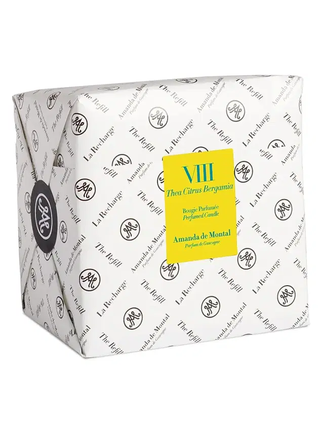 Amanda de Montal VIII Thea Citrus Indoor/Outdoor Candle Refill - White