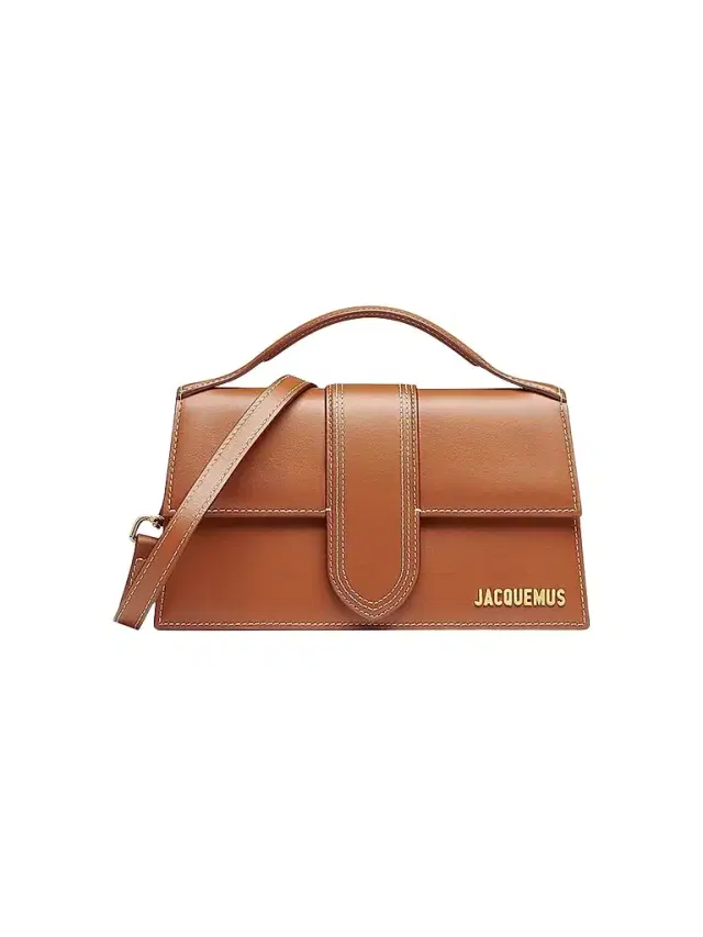Women's Le Grand Bambino Leather Top Handle Bag - Brown