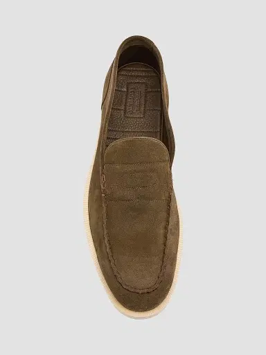 John Lobb Men's Pace Suede Loafers - Olive | Thumbnail 4 John Lobb Men's Pace Suede Loafers - Olive | Thumbnail 4