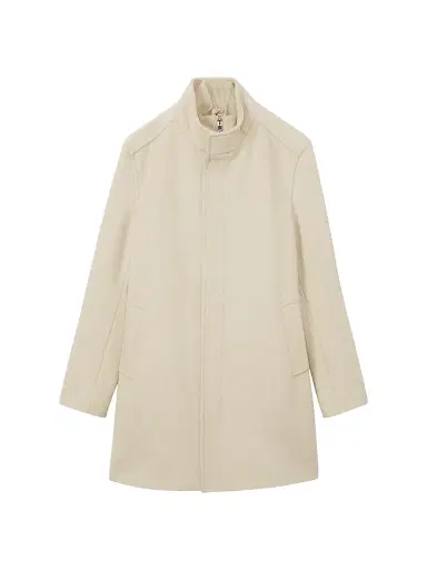 Reiss Men's Fuel Felt Coat - Oatmeal - Size XXL | Thumbnail 1