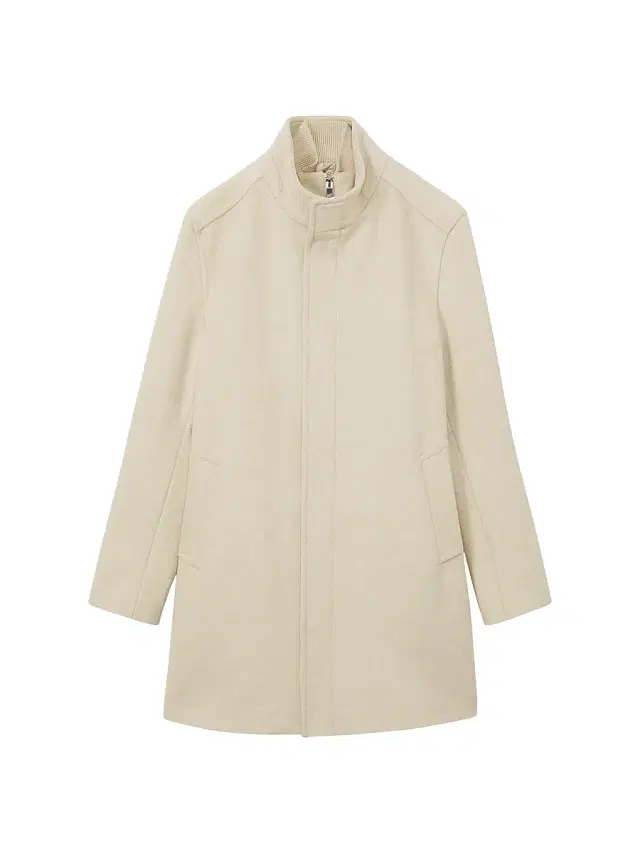 Reiss Men's Fuel Felt Coat - Oatmeal - Size XXL