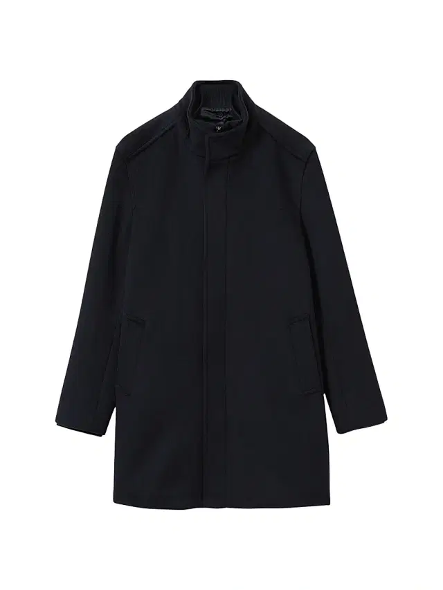 Reiss Men's Fuel Felt Coat - Navy
