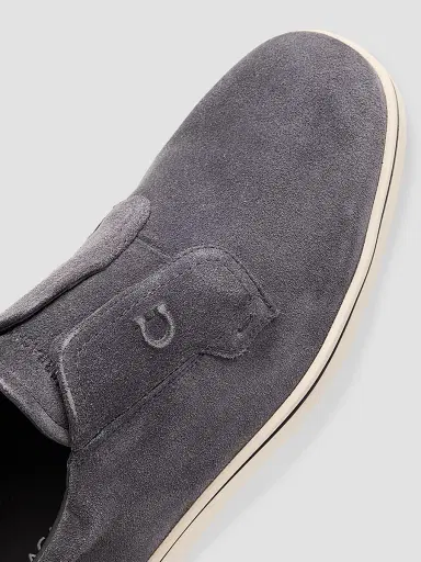 Ferragamo Men's Alfie Suede Gancini-Stamp Low-Top Sneakers | Thumbnail 4 Ferragamo Men's Alfie Suede Gancini-Stamp Low-Top Sneakers | Thumbnail 4