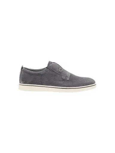 Ferragamo Men's Alfie Suede Gancini-Stamp Low-Top Sneakers | Thumbnail 1 Ferragamo Men's Alfie Suede Gancini-Stamp Low-Top Sneakers | Thumbnail 1