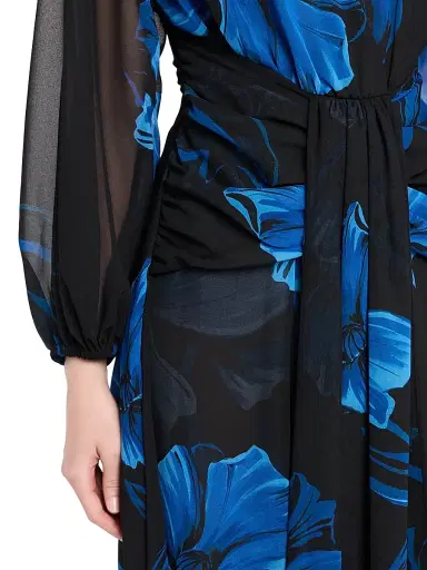 Chiara Boni La Petite Robe Women's Floral Georgette Midi-Dress | Thumbnail 5 Chiara Boni La Petite Robe Women's Floral Georgette Midi-Dress | Thumbnail 5